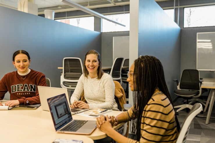 Students Studying together with Laptop