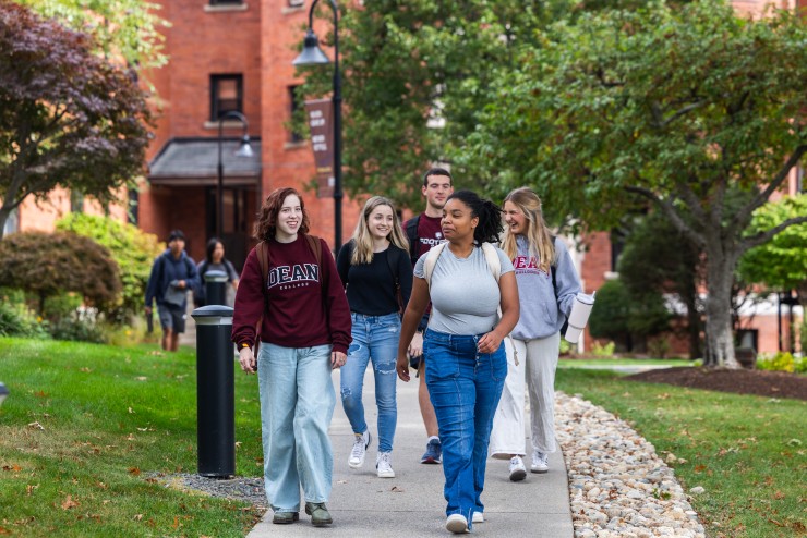Students walking on campaus