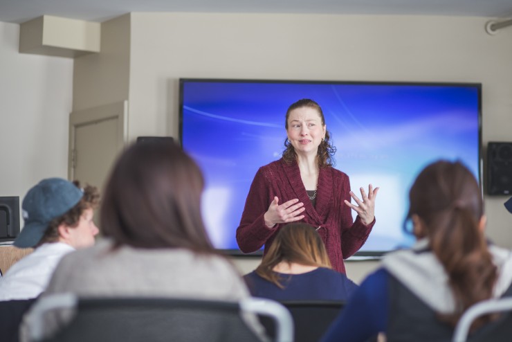Teacher Giving Inspiring Lecture to Student