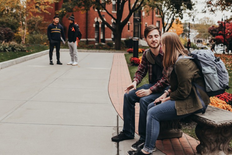 Students Having Fun Outside