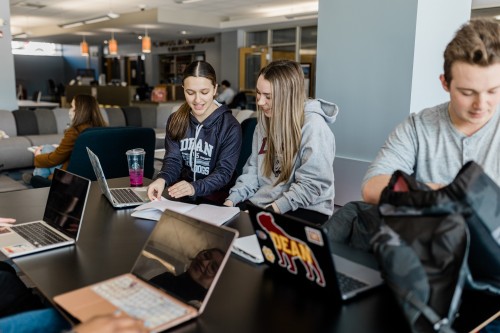 Dean College student working at an internship