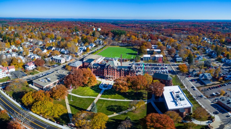 Dean College aerial view