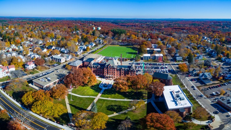 Dean College aerial view