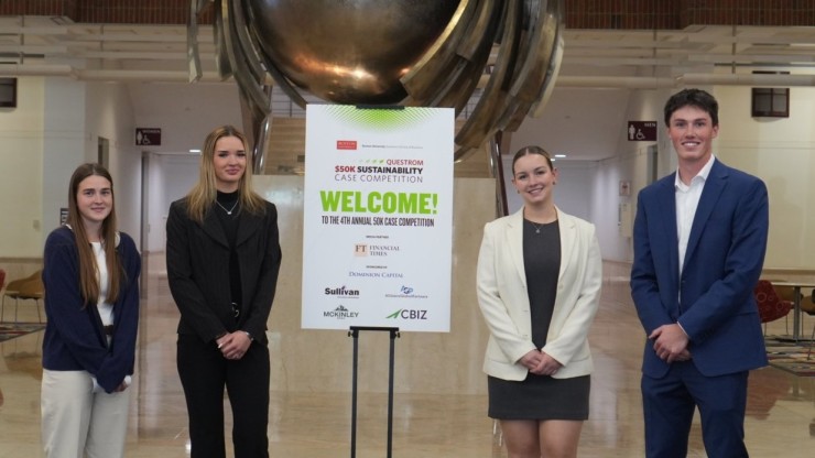 Dean College students at Questrom Sustainability Case Competition