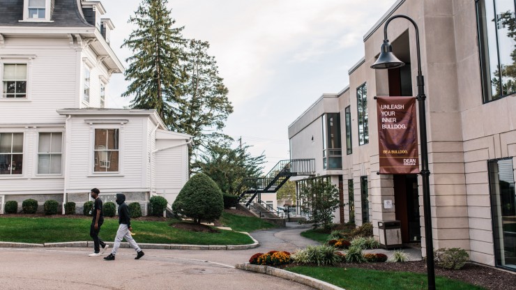 a small new england college campus