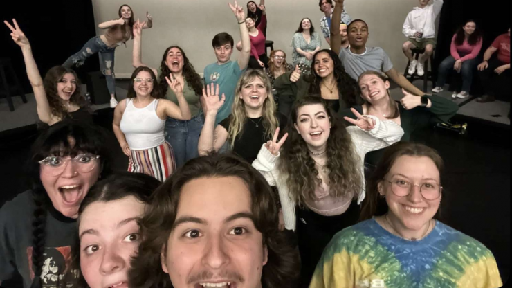 Group photo of Ƶ theatre senior majors