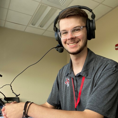 George in Broadcast Booth
