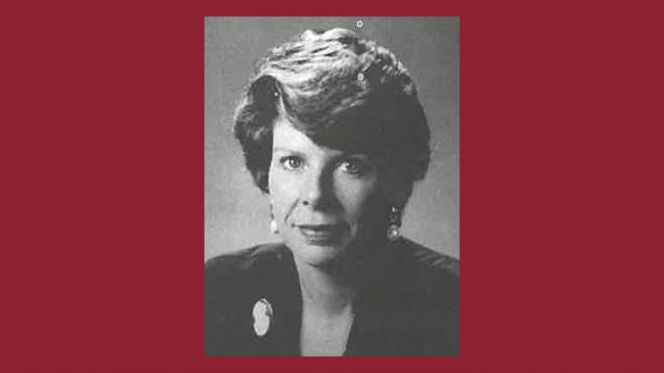 Black and white photo of Dr. Paula M. Rooney