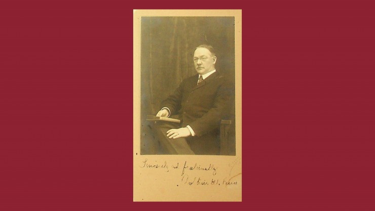 An autographed photo of Arthur W. Peirce