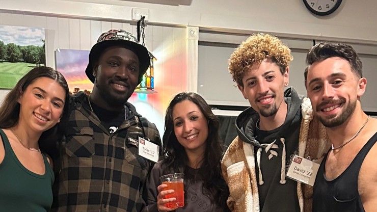 alumni gathered at event