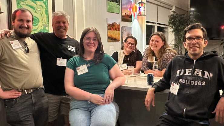 Alumni gathered at event