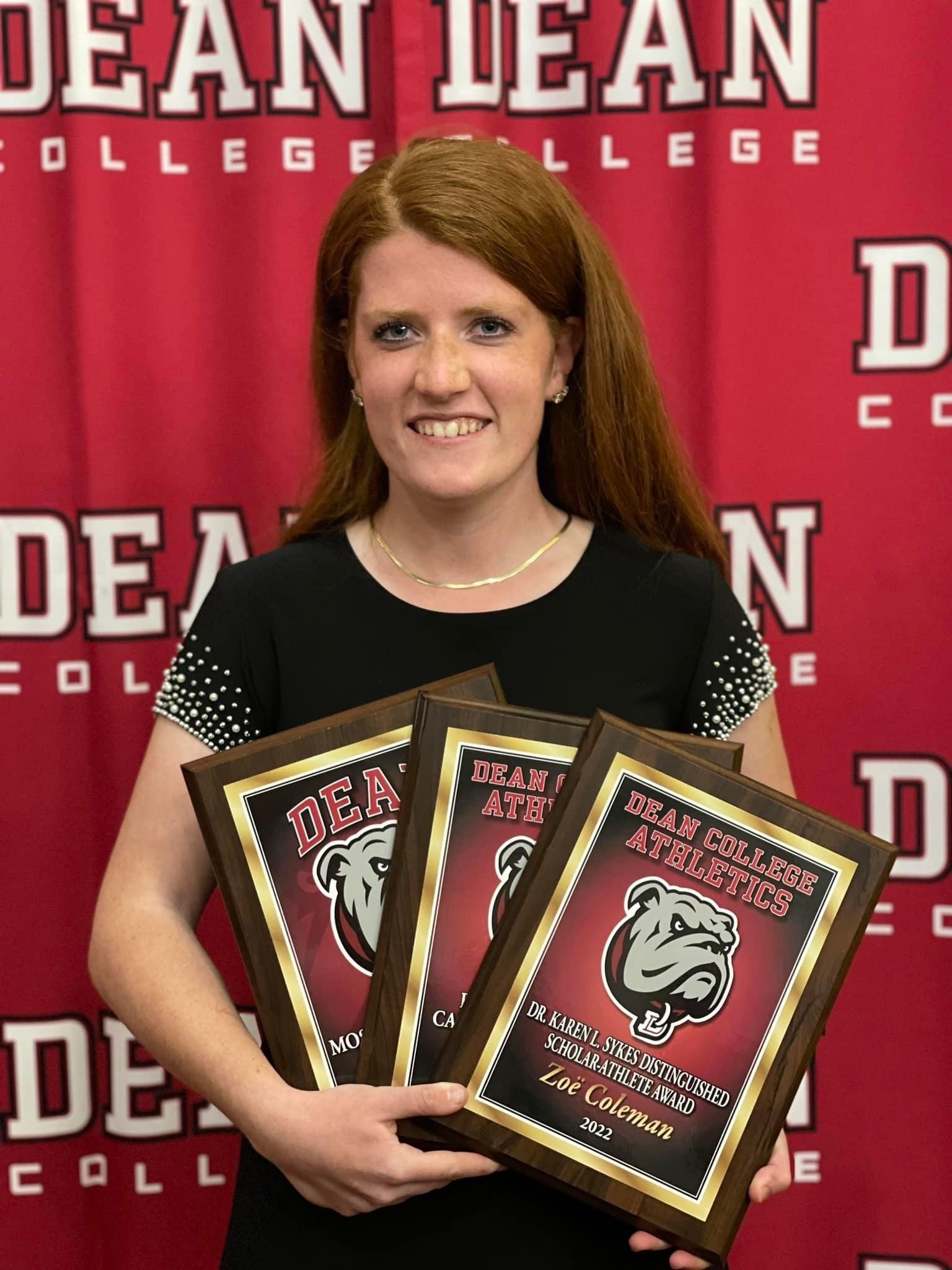 Zoe C. with Dean awards